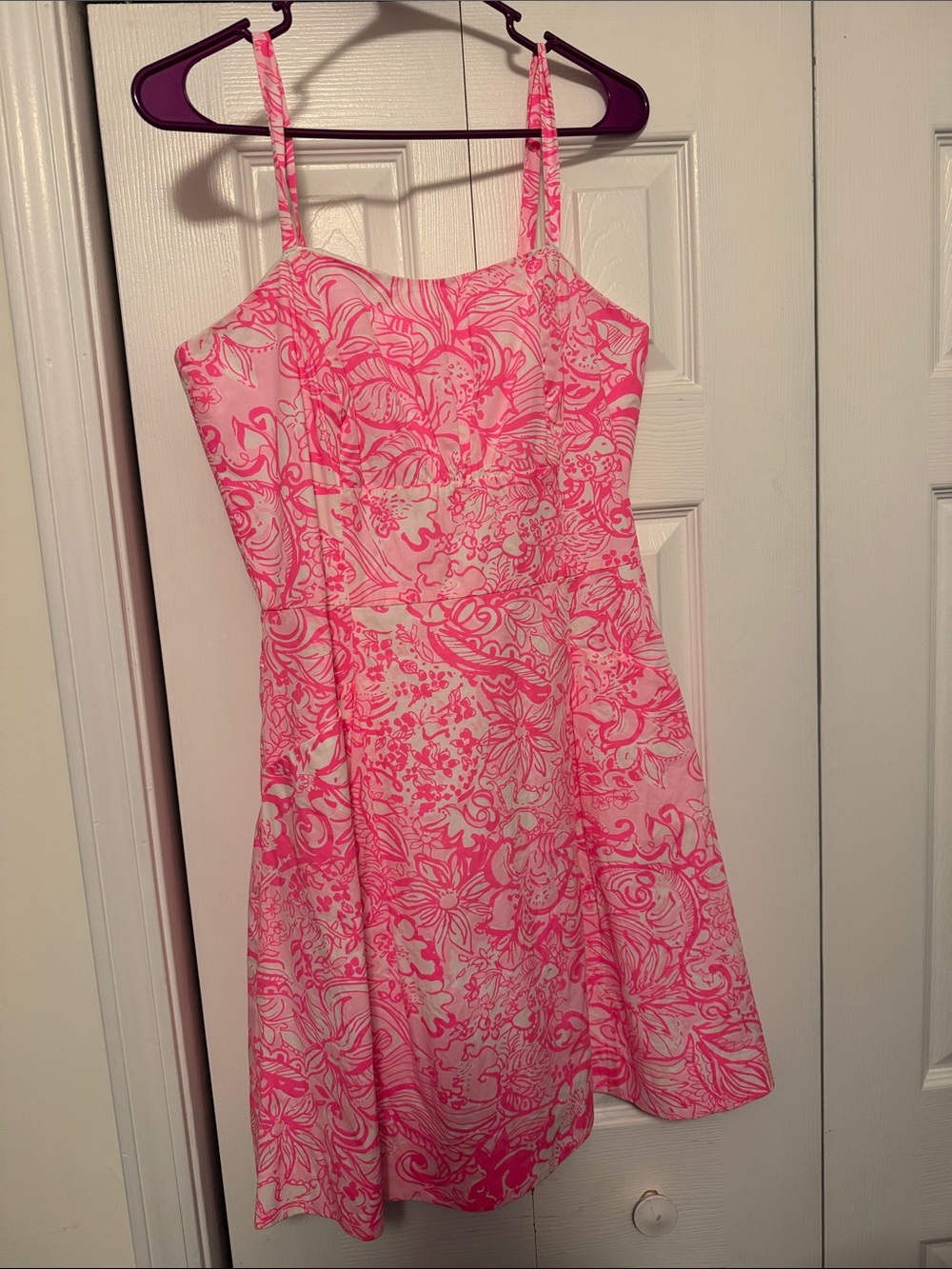 Lilly Pulitzer Pink Floral Sundress with Allover Print